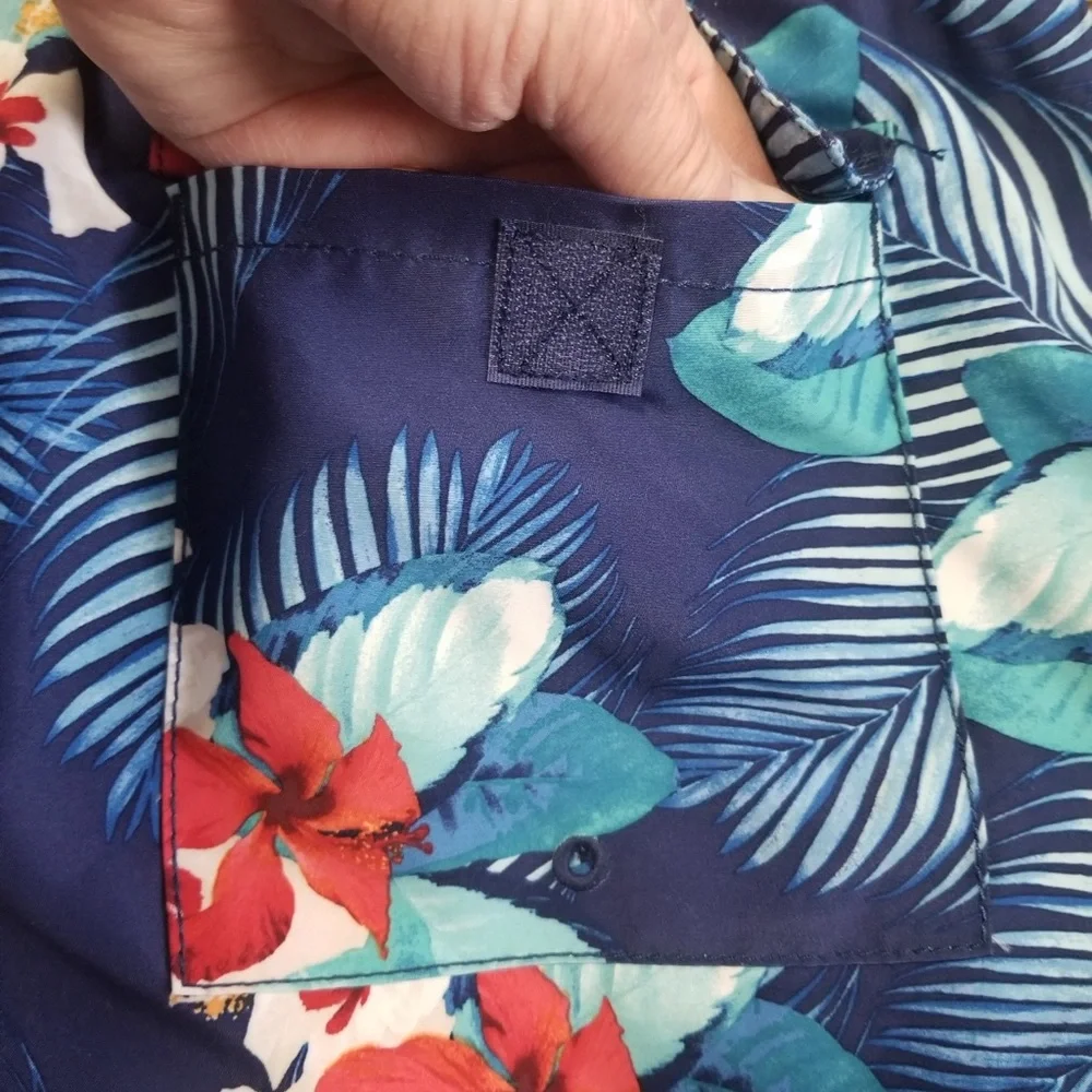 Tommy Bahama Men’s Blue Tropical Naples Monterosso Beach Swim Trunk Sz.‎ L NWOT